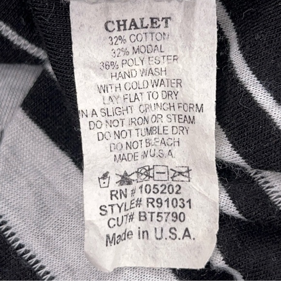 Medium Chalet Black White Layered Ruffle Sleeveless Tank Dress Shift Style - Picture 11 of 11